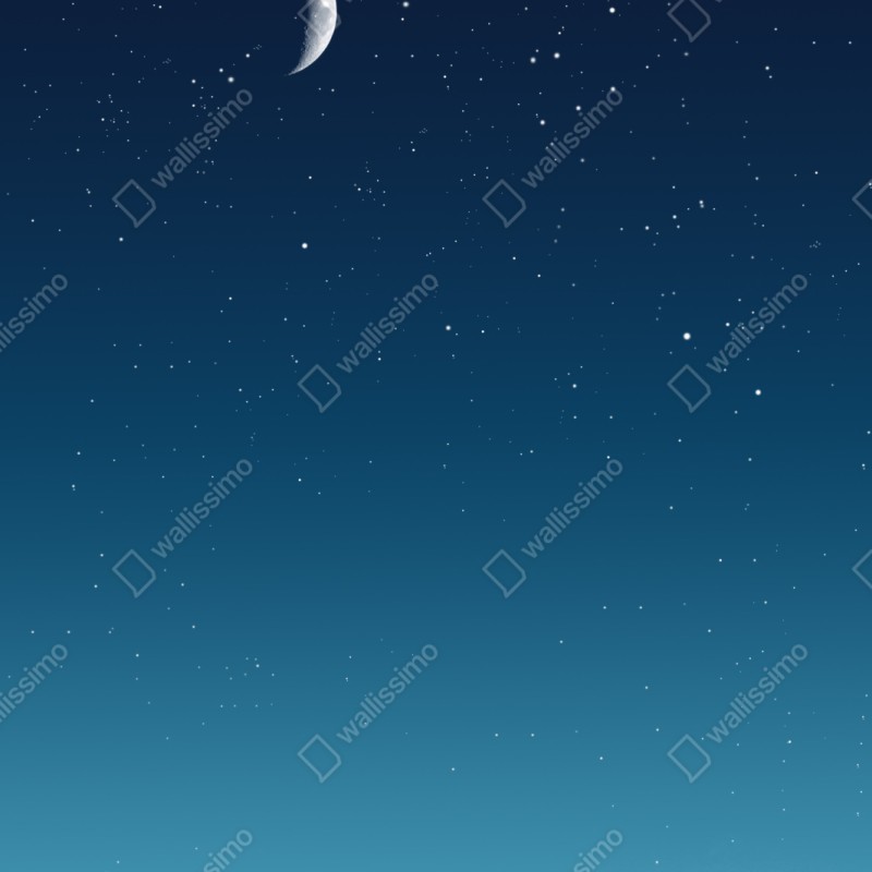 Naklejka na szafę spokojne nocne niebo z księżycem – Wallissimo® Naklejka na szafę spokojne nocne niebo z księżycem – Wallissimo®