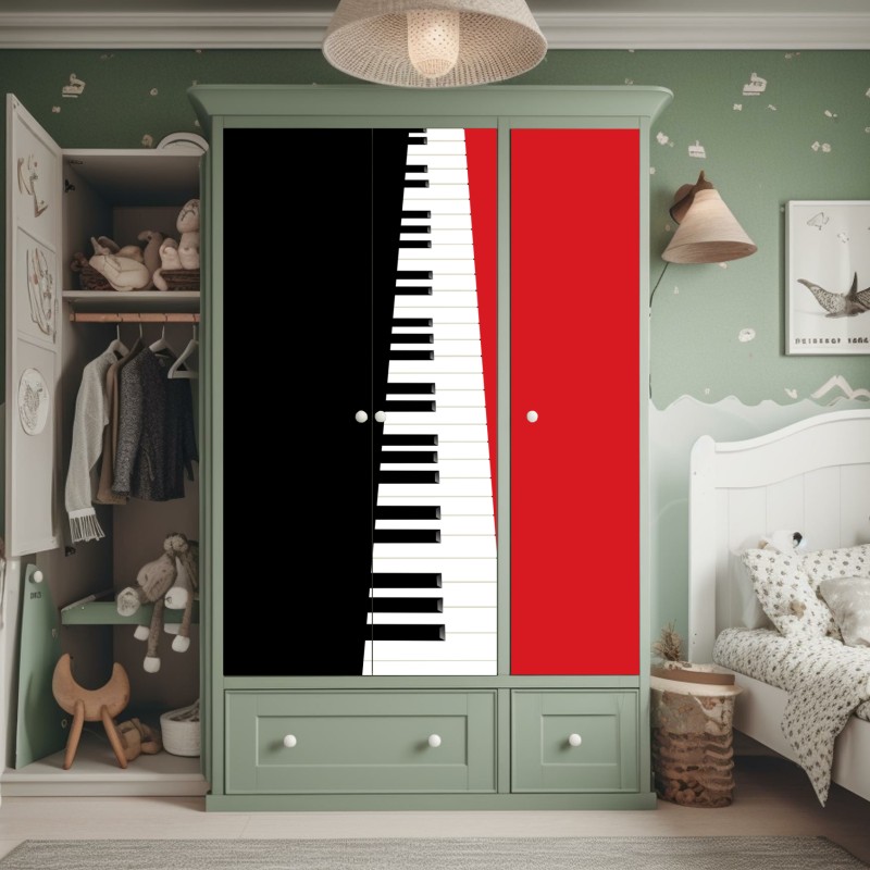 Naklejka na szafę złote Wat Arun o zmierzchu – Wallissimo®