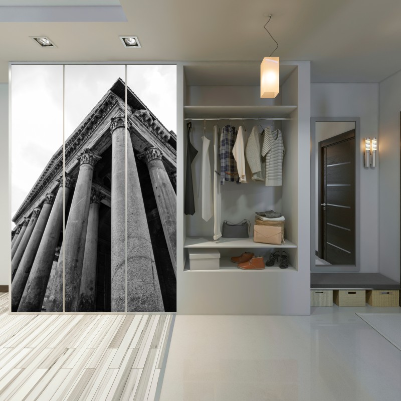 Naklejka na szafę monumentalne kolumny Panteonu w Rzymie – Wallissimo® Naklejka na szafę monumentalne kolumny Panteonu w Rzymie – Wallissimo®