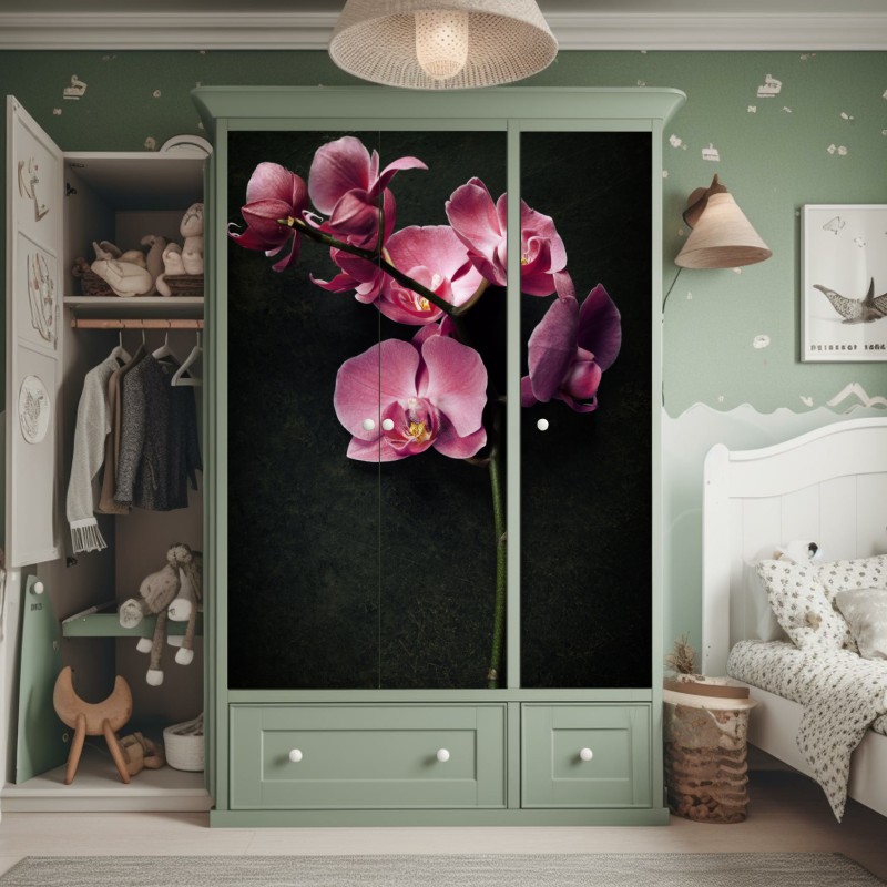 Naklejka na szafę złoty wzór art deco – Wallissimo®