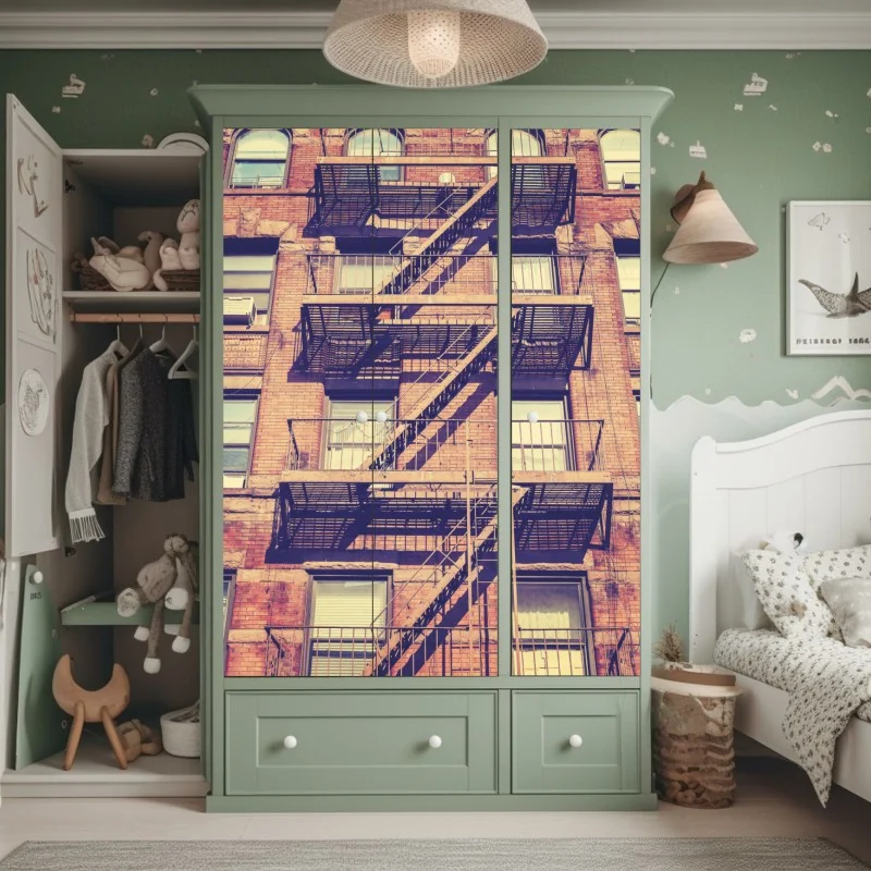 Naklejka na szafę latarnia morska na skalistym wybrzeżu – Wallissimo®