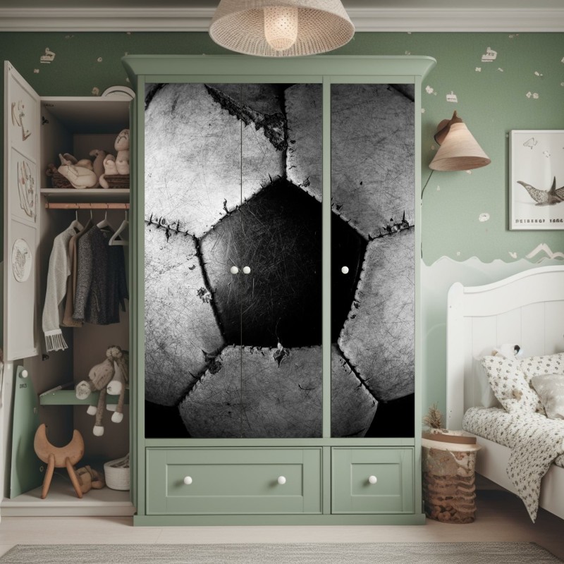 Naklejka na szafę tropikalny wzór z liśćmi monstery – Wallissimo®