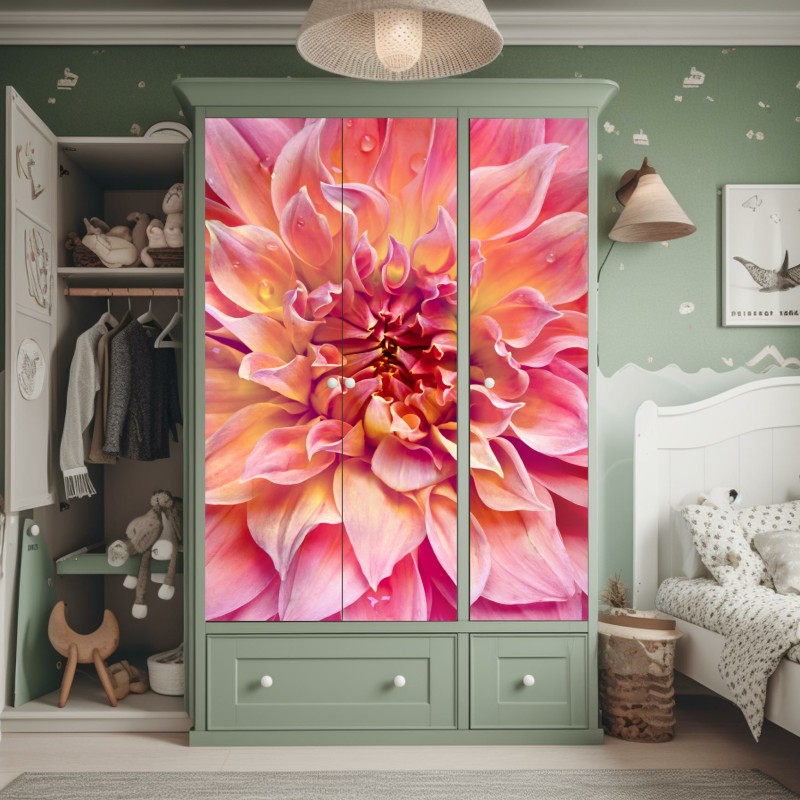 Naklejka na szafę dramatyczne zbliżenie mikrofonu – Wallissimo®