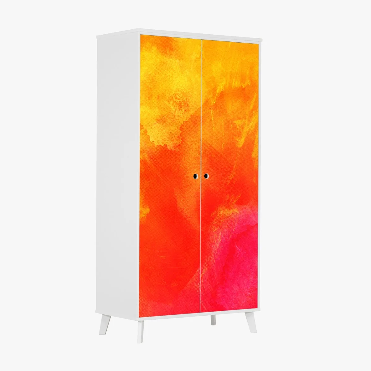 Naklejka na szafę żywy pomarańczowy gradient abstrakcyjny – Wallissimo® Naklejka na szafę żywy pomarańczowy gradient abstrakcyjny – Wallissimo®