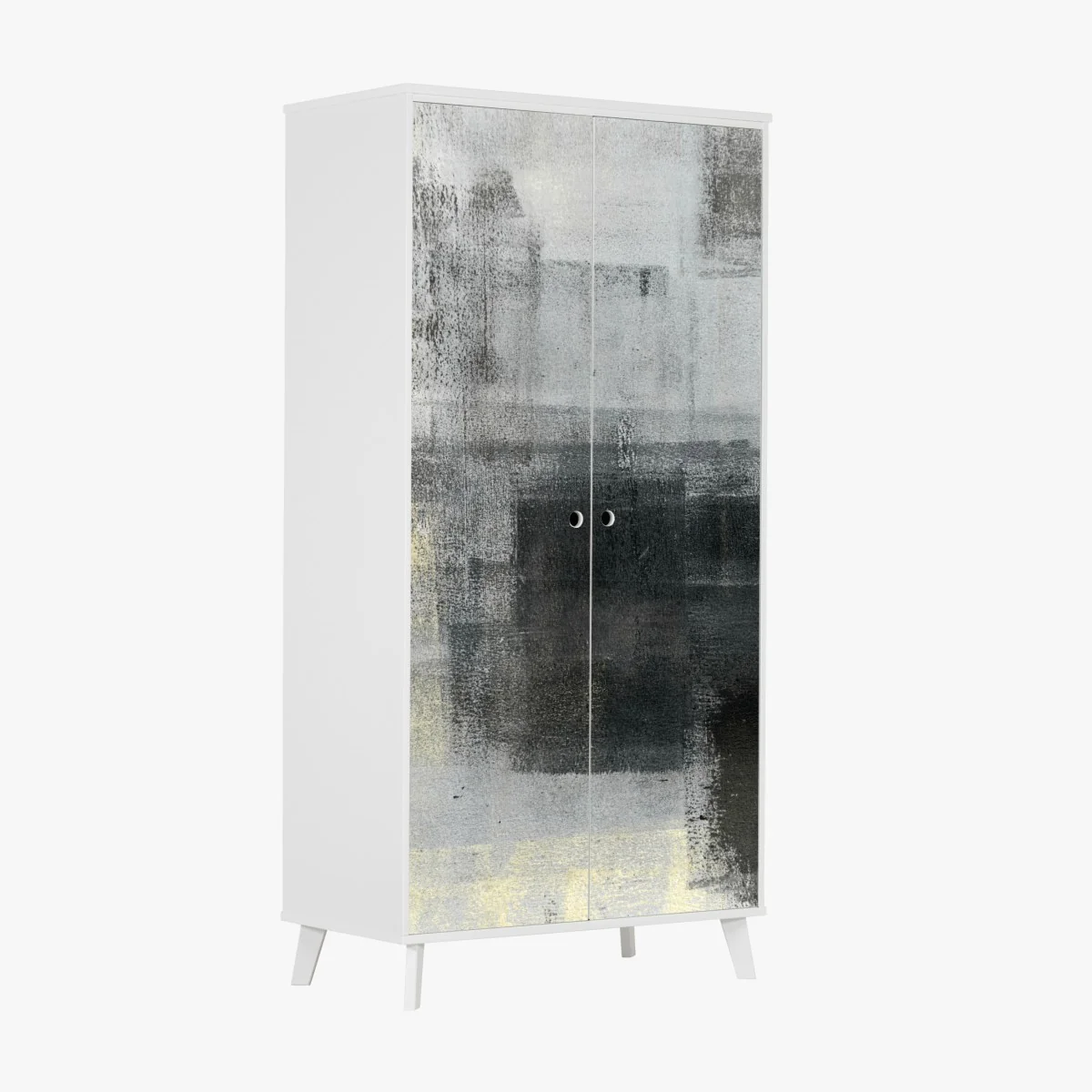 Naklejka na szafę subtelna monochromatyczna faktura – Wallissimo® Naklejka na szafę subtelna monochromatyczna faktura – Wallissimo®