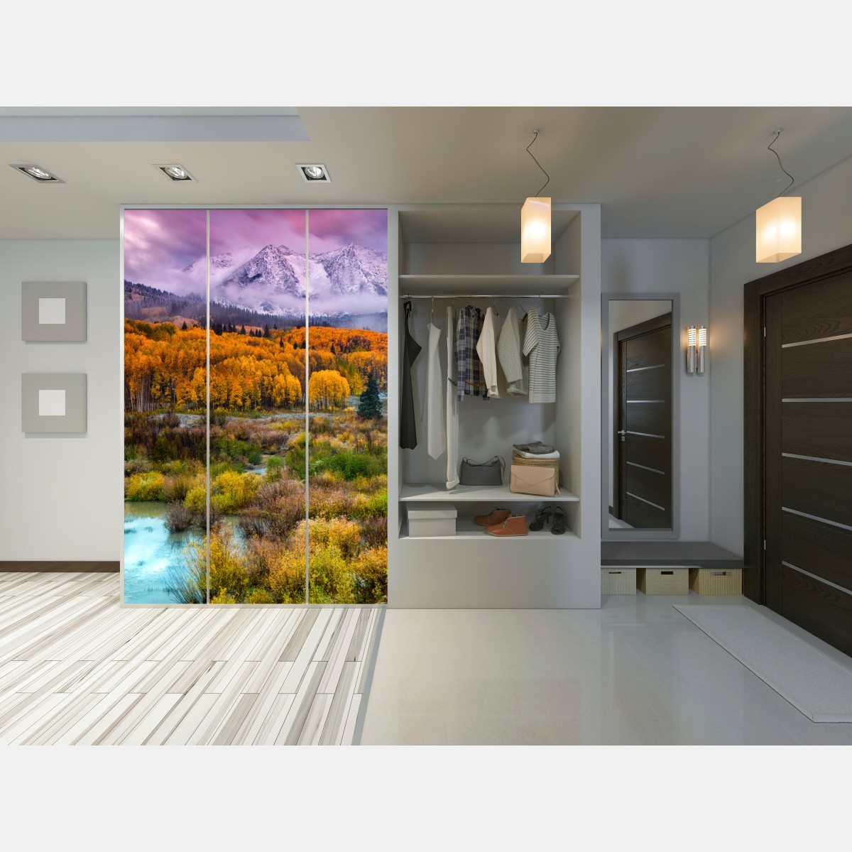 Naklejka na szafę różowy wschód słońca nad East Beckwith Mountain – Wallissimo® Naklejka na szafę różowy wschód słońca nad East Beckwith Mountain – Wallissimo®