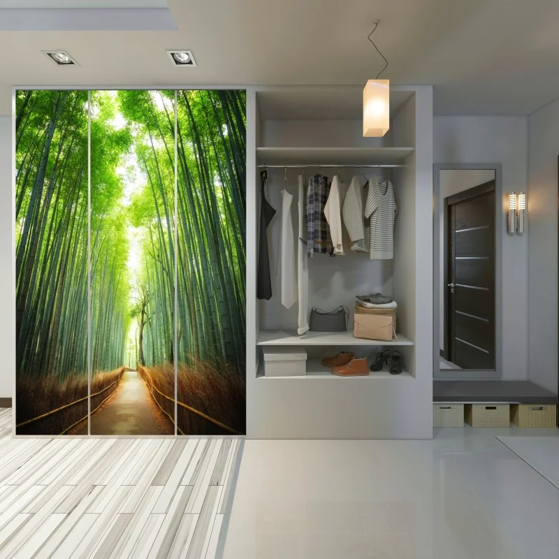 Naklejka na szafę ścieżka przez gaj bambusowy w Arashiyama – Wallissimo® Naklejka na szafę ścieżka przez gaj bambusowy w Arashiyama – Wallissimo®