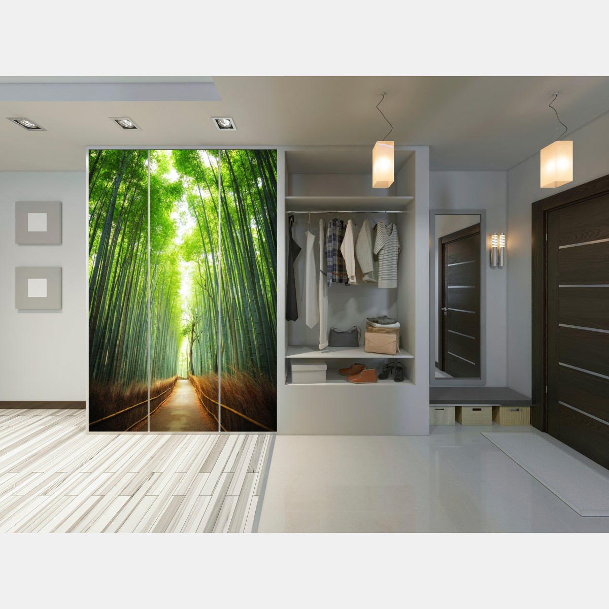 Naklejka na szafę ścieżka przez gaj bambusowy w Arashiyama – Wallissimo® Naklejka na szafę ścieżka przez gaj bambusowy w Arashiyama – Wallissimo®