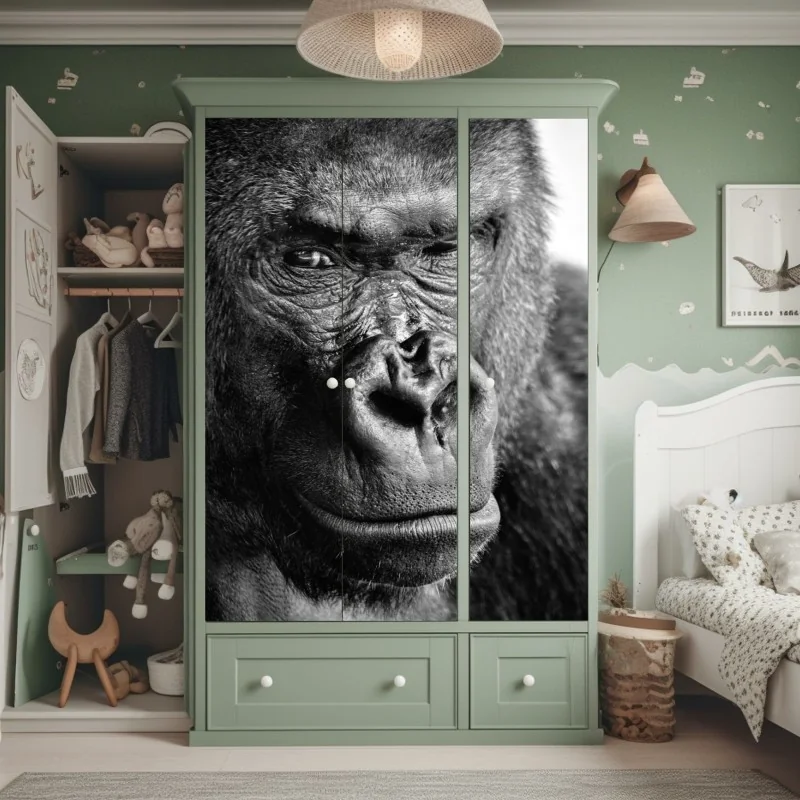 Naklejka na szafę Statua Wolności w monochromie – Wallissimo®