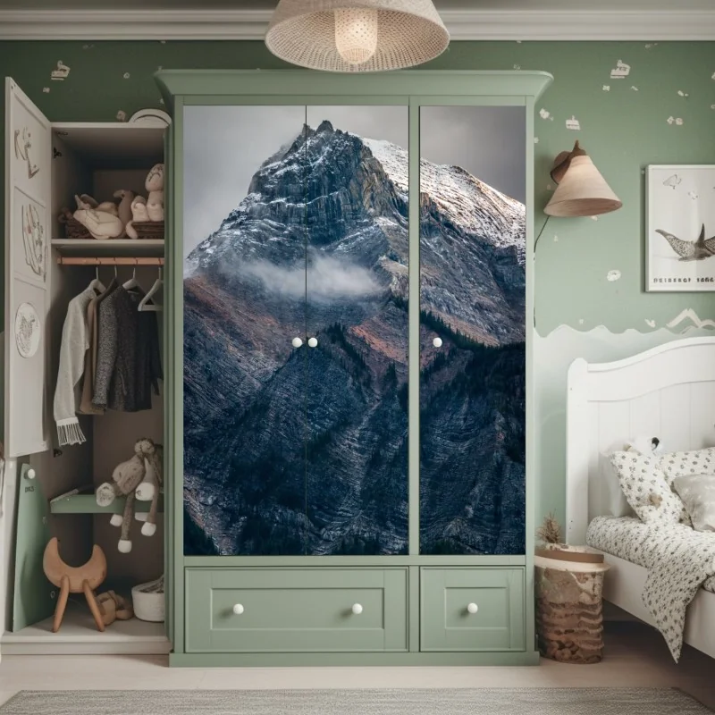 Naklejka na szafę poranna mgła nad jeziorem Pang Oung, Mae Hong Son – Wallissimo®