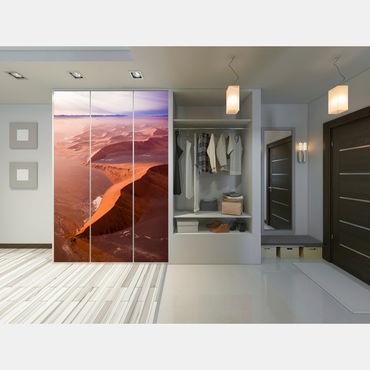 Naklejka na szafę wydmy pustyni Sossusvlei – Wallissimo® Naklejka na szafę wydmy pustyni Sossusvlei – Wallissimo®