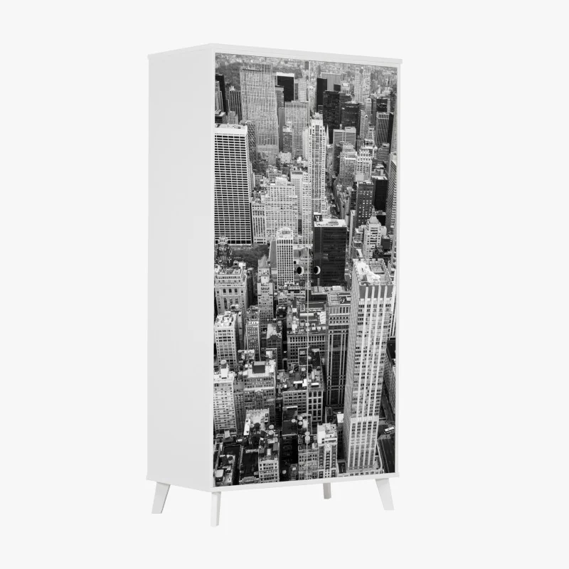 Naklejka na szafę beżowa tekstura marmuru – Wallissimo®