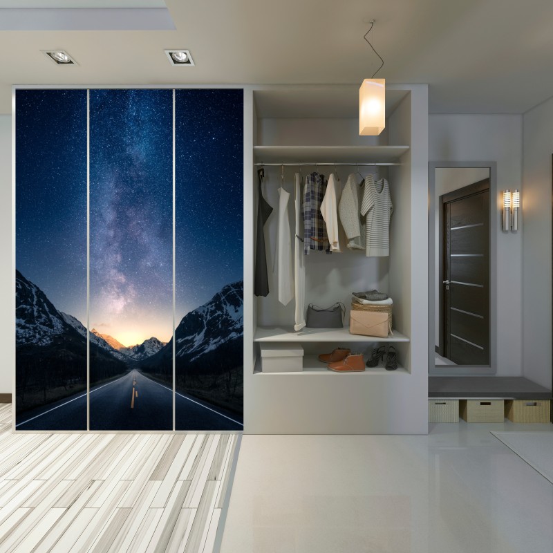 Naklejka na szafę droga ku gwiazdom – Wallissimo® Naklejka na szafę droga ku gwiazdom – Wallissimo®