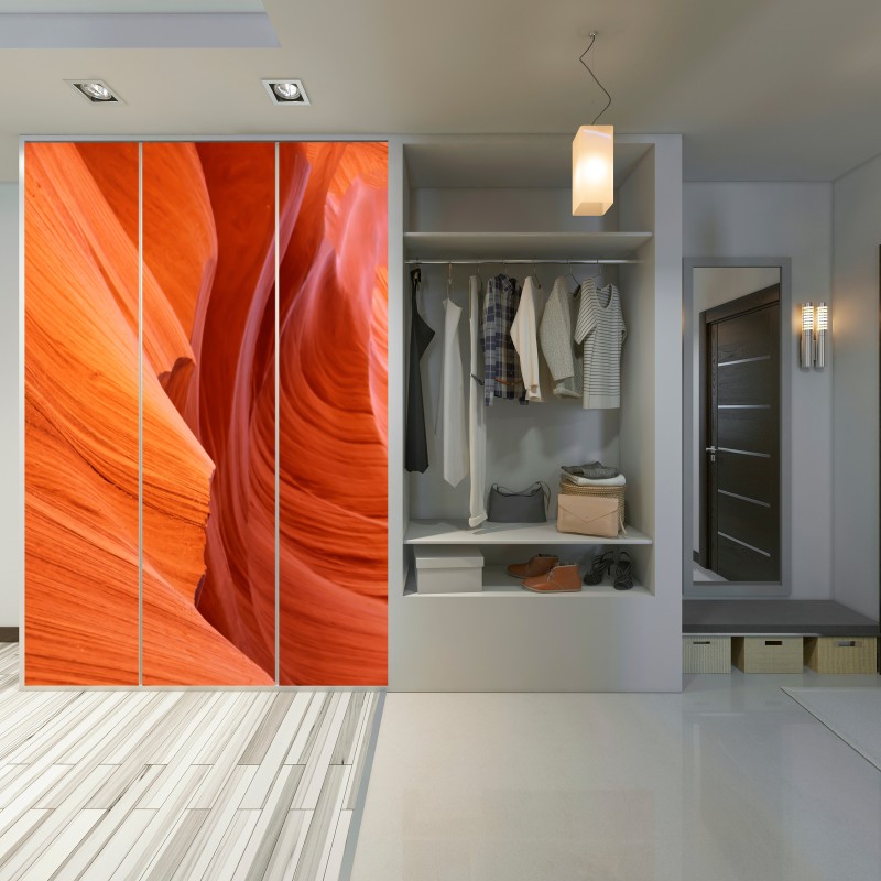 Naklejka na szafę ciepły piaskowiec kanion abstrakcja – Wallissimo® Naklejka na szafę ciepły piaskowiec kanion abstrakcja – Wallissimo®