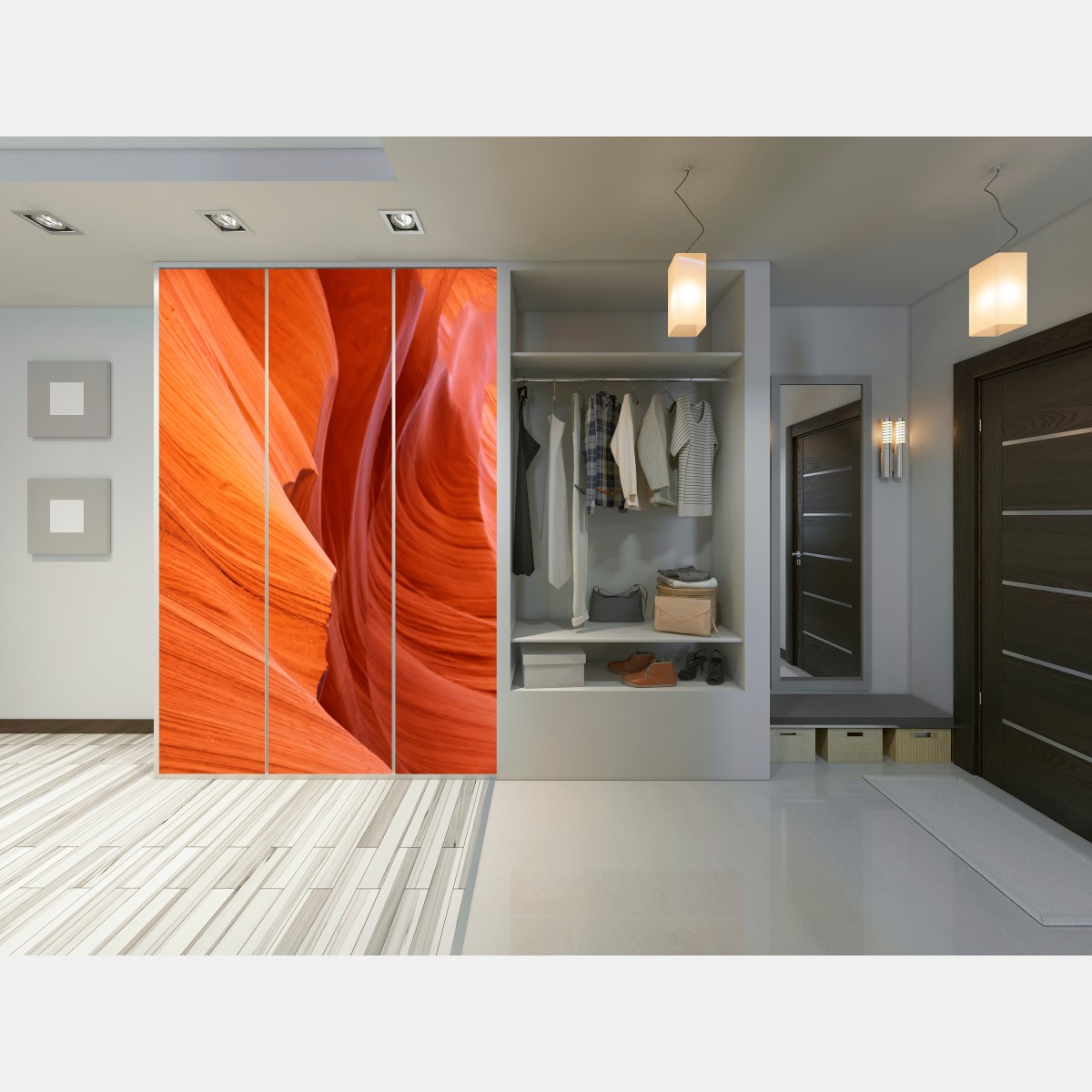 Naklejka na szafę ciepły piaskowiec kanion abstrakcja – Wallissimo® Naklejka na szafę ciepły piaskowiec kanion abstrakcja – Wallissimo®