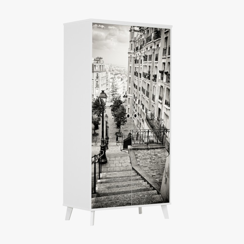 Naklejka na szafę złote Wat Arun o zmierzchu – Wallissimo®