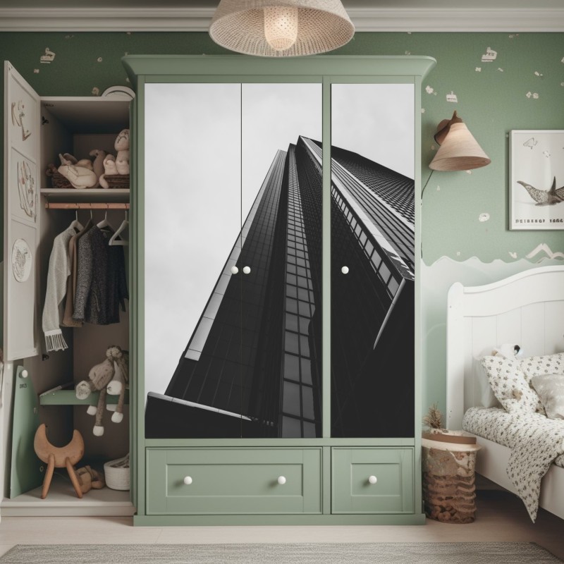 Naklejka na szafę Tadź Mahal odbicie w porannym świetle – Wallissimo®