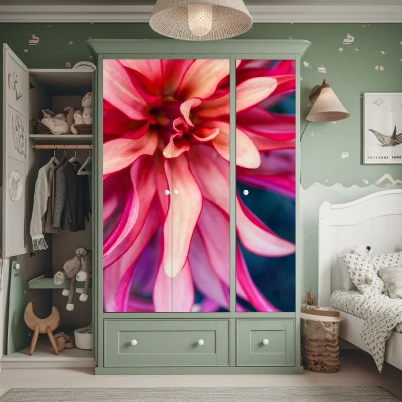 Naklejka na szafę leśny strumień porośnięty mchem – Wallissimo®