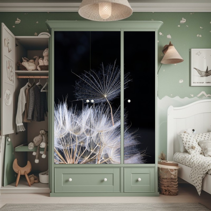 Naklejka na szafę poranna mgła nad jeziorem Pang Oung, Mae Hong Son – Wallissimo®