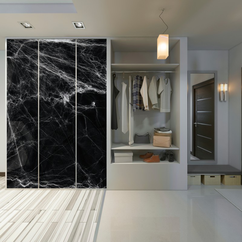 Naklejka na szafę mroczna pajęczyna na czarnym tle – Wallissimo® Naklejka na szafę mroczna pajęczyna na czarnym tle – Wallissimo®