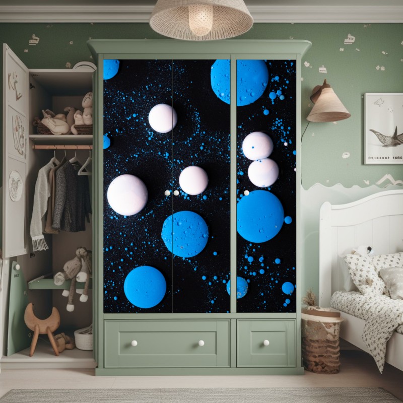 Naklejka na szafę monochromatyczne wybrzeże z lotu ptaka – Wallissimo®