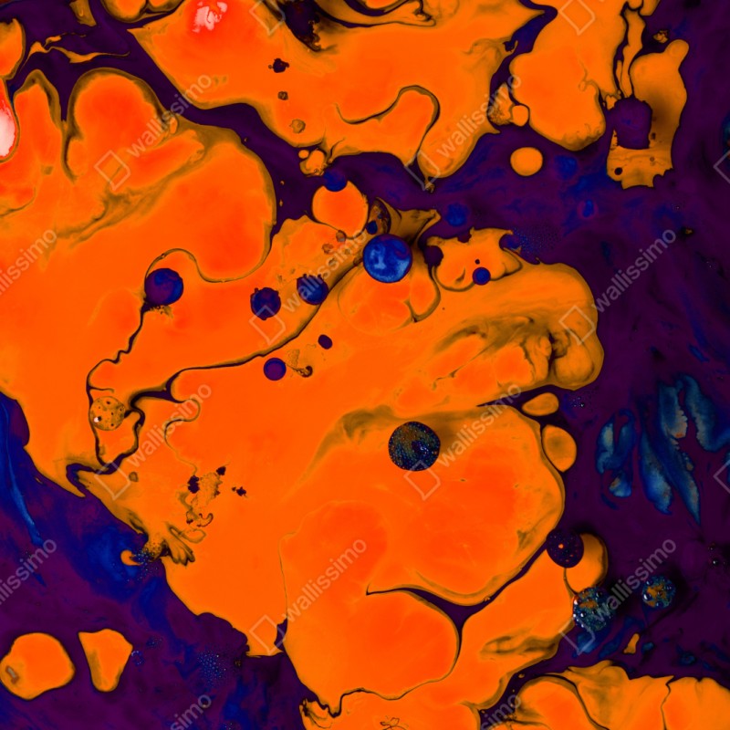 Naklejka na szafę intensywny pomarańczowy przepływ – Wallissimo® Naklejka na szafę intensywny pomarańczowy przepływ – Wallissimo®