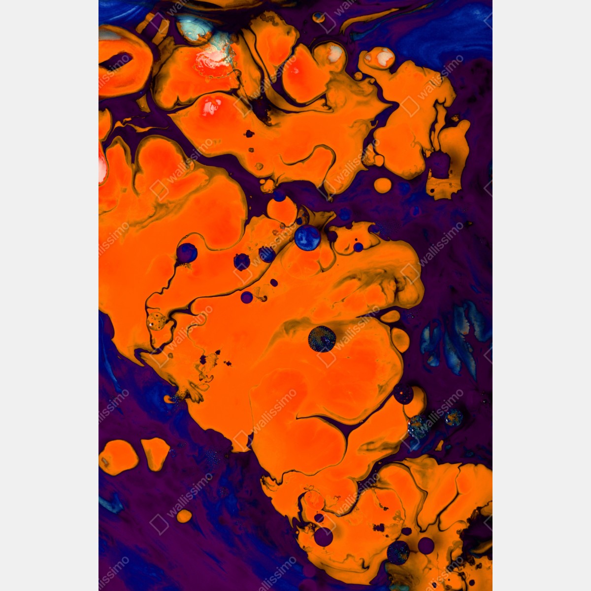 Naklejka na szafę intensywny pomarańczowy przepływ – Wallissimo® Naklejka na szafę intensywny pomarańczowy przepływ – Wallissimo®