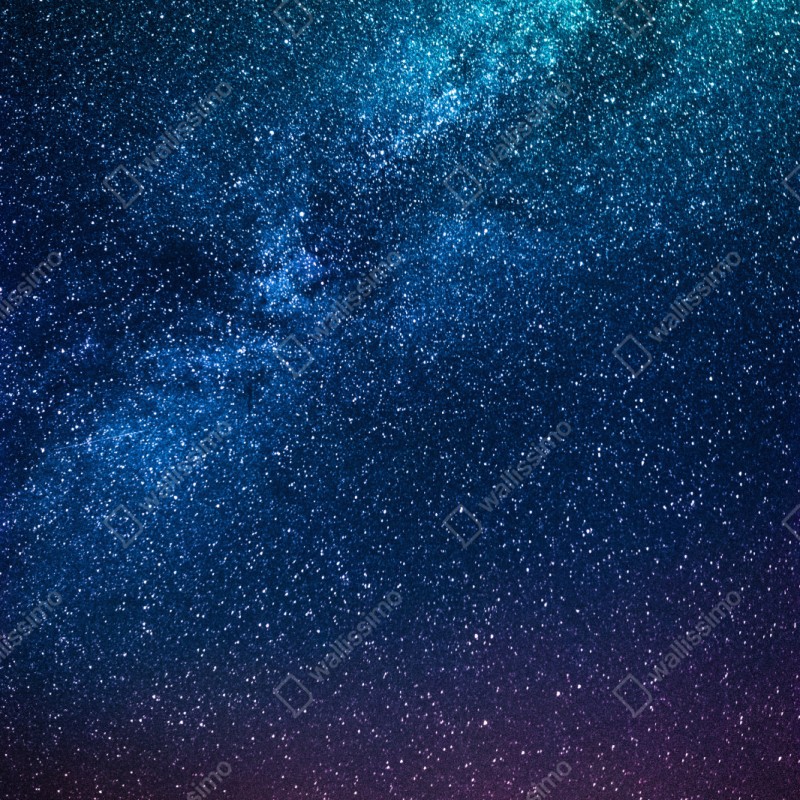 Naklejka na szafę głębokie błękitne nocne niebo z drogą mleczną i spadającą gwiazdą – Wallissimo® Naklejka na szafę głębokie błękitne nocne niebo z drogą mleczną i spadającą gwiazdą – Wallissimo®