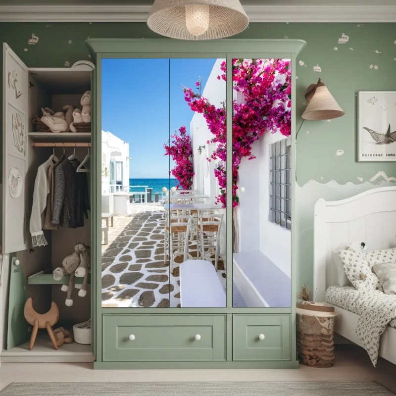 Naklejka na szafę złoty wzór art deco – Wallissimo®