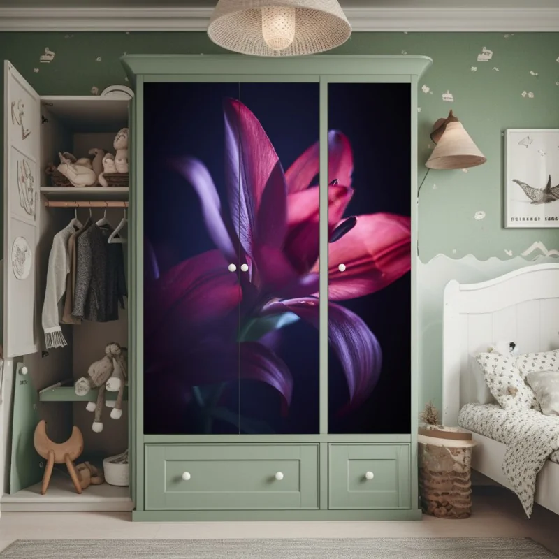 Naklejka na szafę pastelowy wzór muszelkowy – Wallissimo®