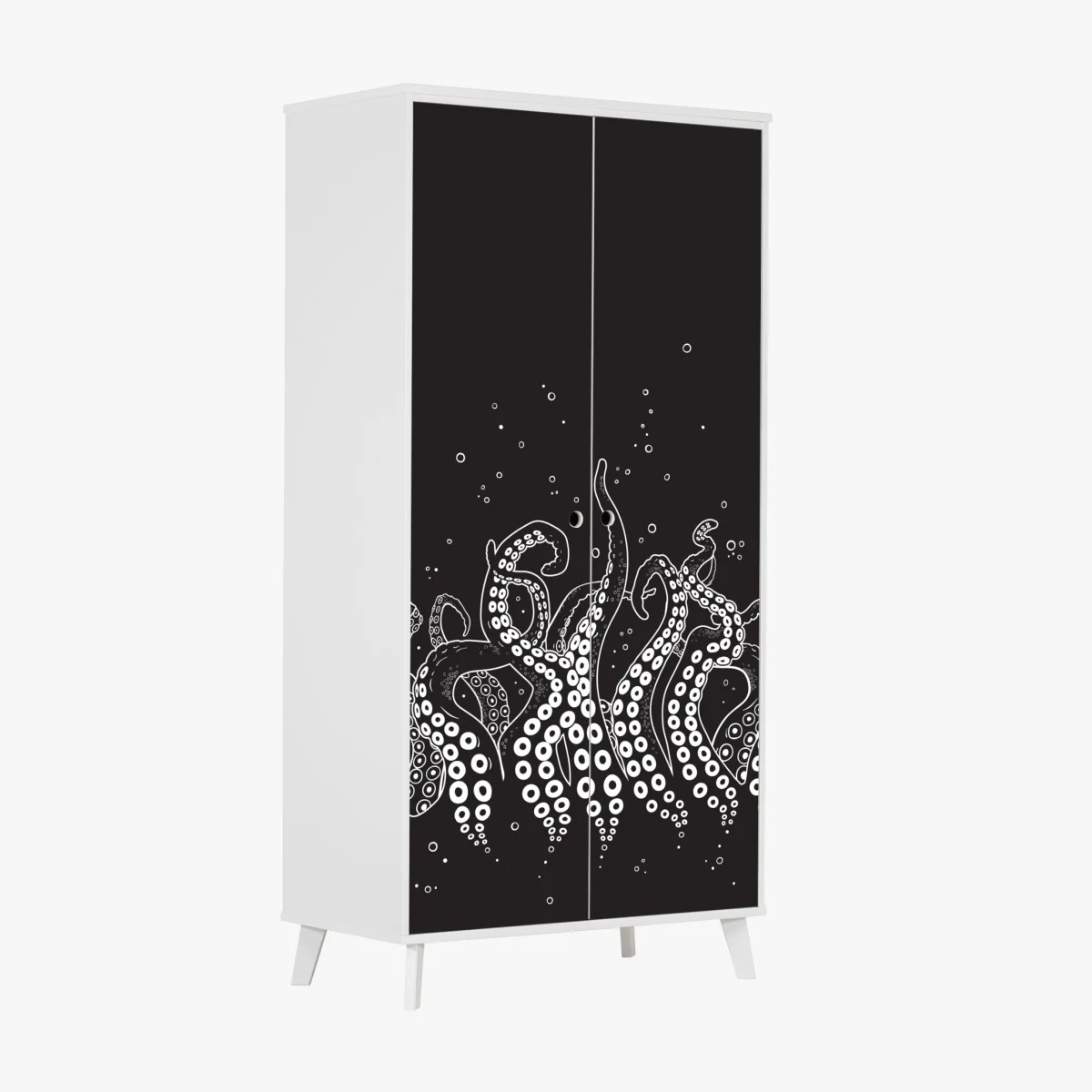 Naklejka na szafę wzór macek ośmiornicy – Wallissimo® Naklejka na szafę wzór macek ośmiornicy – Wallissimo®