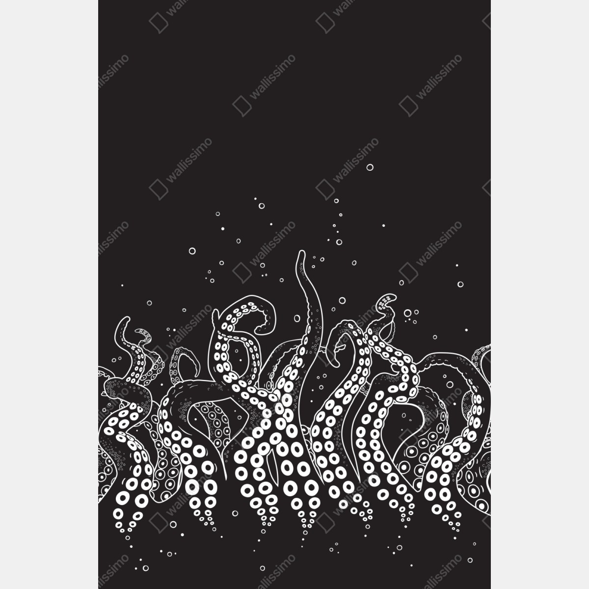 Naklejka na szafę wzór macek ośmiornicy – Wallissimo® Naklejka na szafę wzór macek ośmiornicy – Wallissimo®