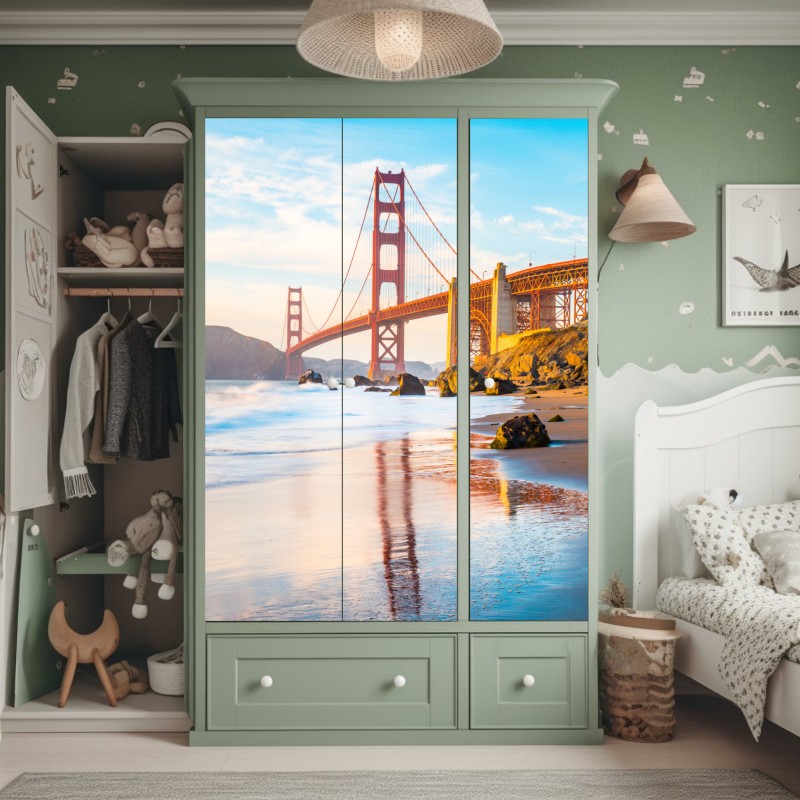 Naklejka na szafę Sanphet Prasat pałac nad jeziorem – Wallissimo®