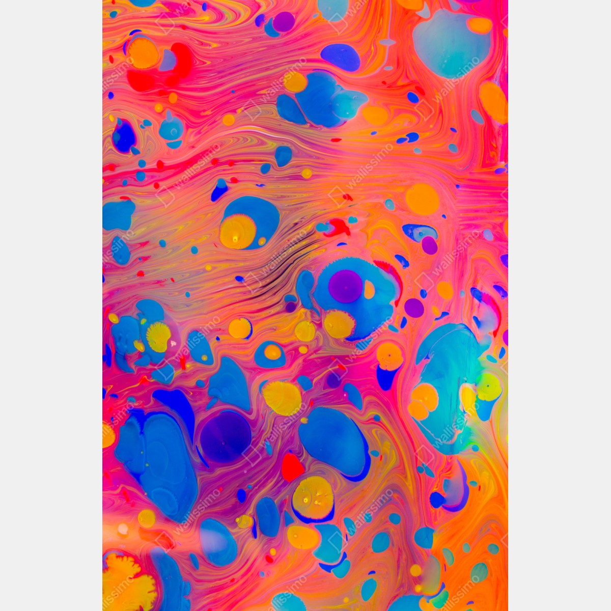 Naklejka na szafę otomańskie ebru marmurkowe fale – Wallissimo® Naklejka na szafę otomańskie ebru marmurkowe fale – Wallissimo®