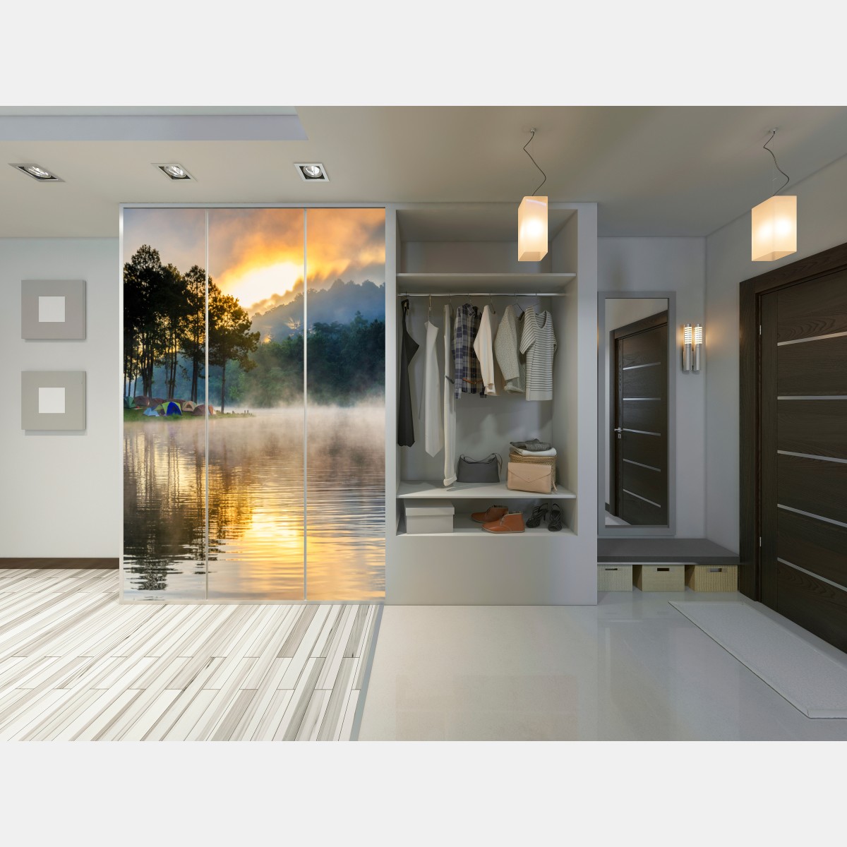 Naklejka na szafę poranna mgła nad jeziorem Pang Oung, Mae Hong Son – Wallissimo® Naklejka na szafę poranna mgła nad jeziorem Pang Oung, Mae Hong Son – Wallissimo®