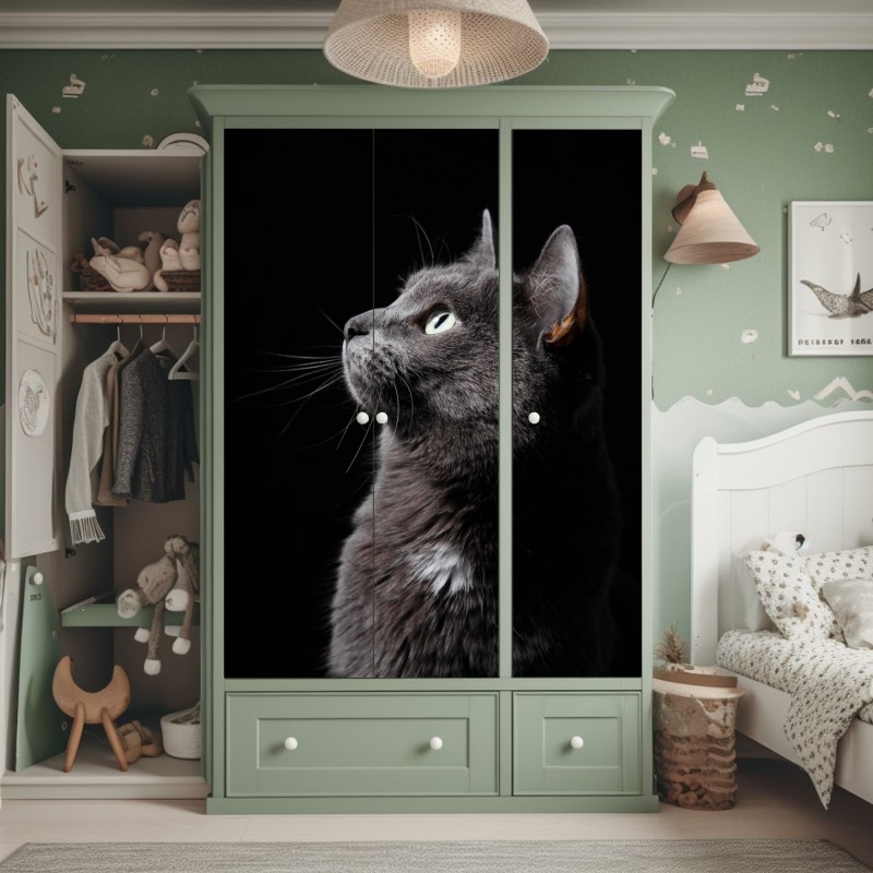 Naklejka na szafę spokojna sepiowa plaża – Wallissimo®