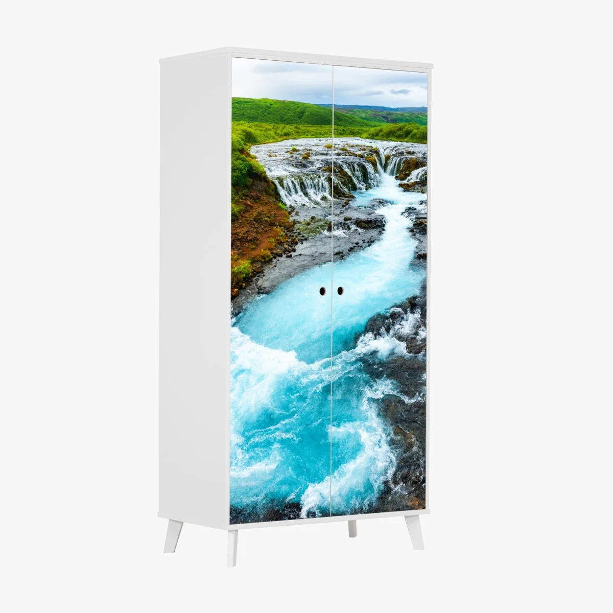Naklejka na szafę wodospad Bruarfoss, Islandia – Wallissimo® Naklejka na szafę wodospad Bruarfoss, Islandia – Wallissimo®