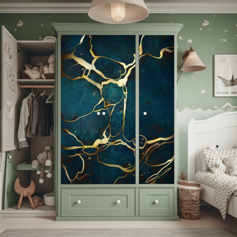 Naklejka na szafę spokojny wodospad Skradinski Buk w Parku Narodowym Krka – Wallissimo®