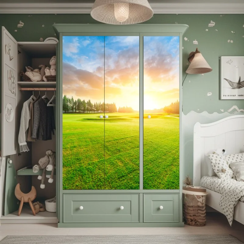 Naklejka na szafę ciemna tekstura łupka – Wallissimo®