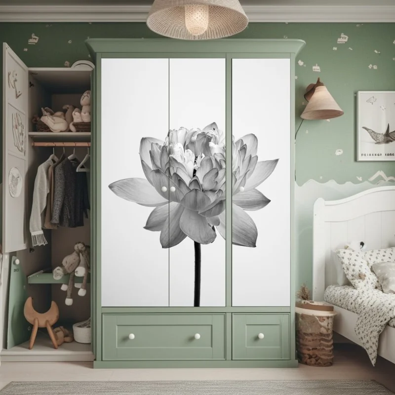 Naklejka na szafę poranna mgła nad jeziorem Pang Oung, Mae Hong Son – Wallissimo®