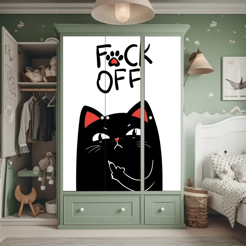 Naklejka na szafę złota jesienna łąka – Wallissimo®