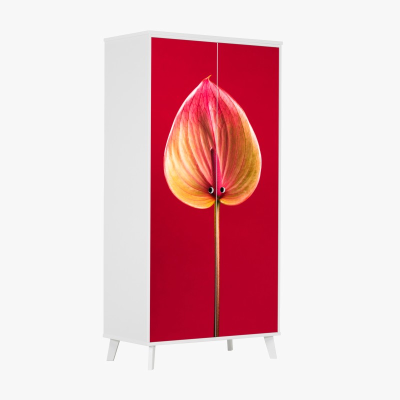 Naklejka na szafę delikatny wzór z magnoliami – Wallissimo®