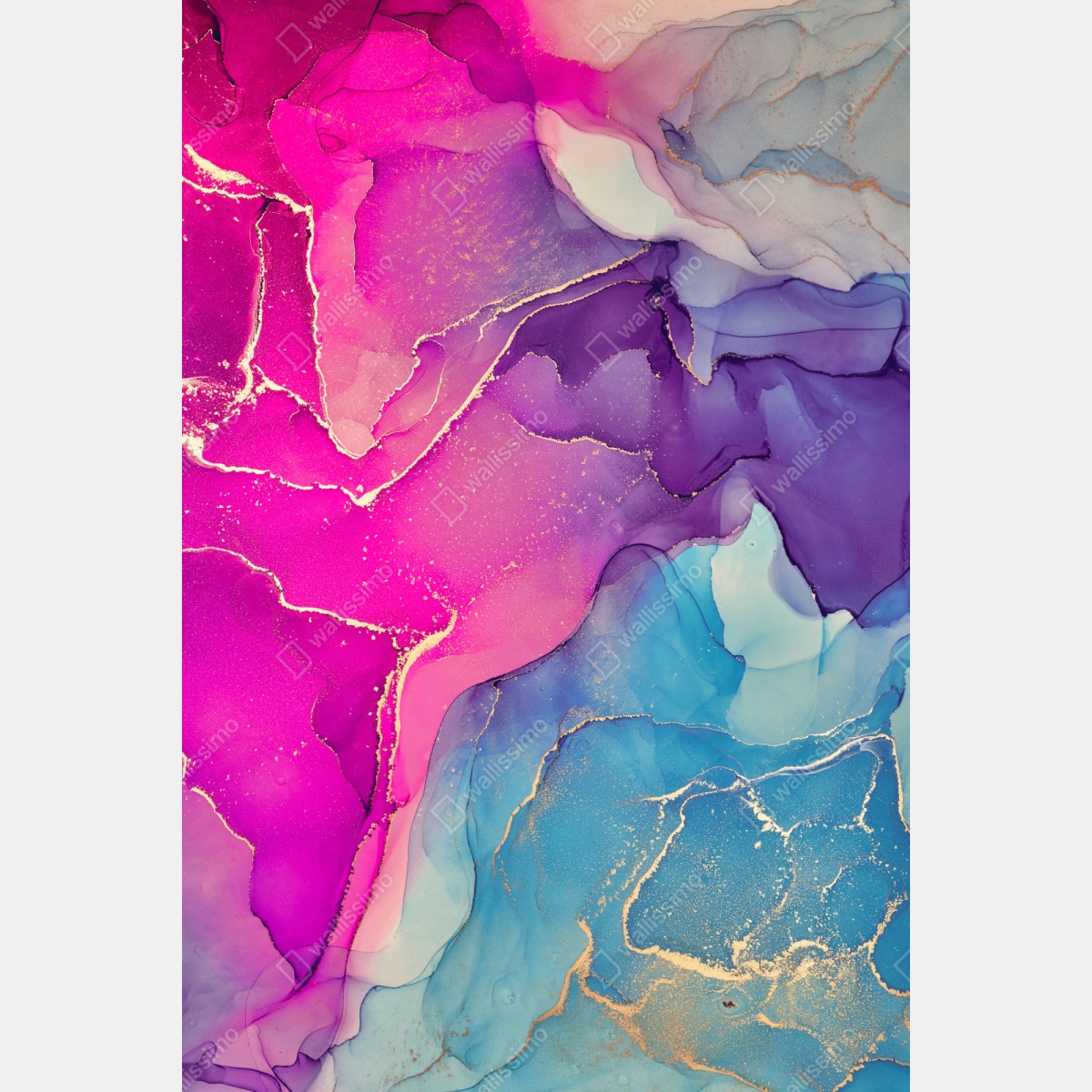 Naklejka na szafę wibrująca marmurowa kompozycja alkoholowego tuszu – Wallissimo® Naklejka na szafę wibrująca marmurowa kompozycja alkoholowego tuszu – Wallissimo®