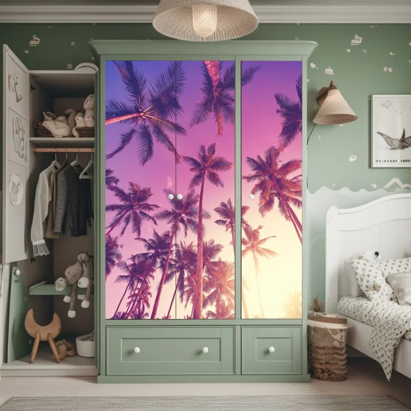 Naklejka na szafę czarny marmur marquina do nowoczesnych wnętrz – Wallissimo®