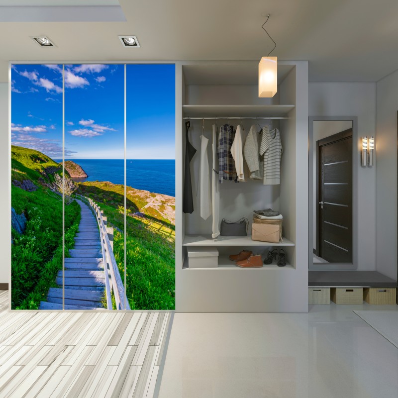 Naklejka na szafę nadmorska ścieżka z widokiem na morze – Wallissimo® Naklejka na szafę nadmorska ścieżka z widokiem na morze – Wallissimo®