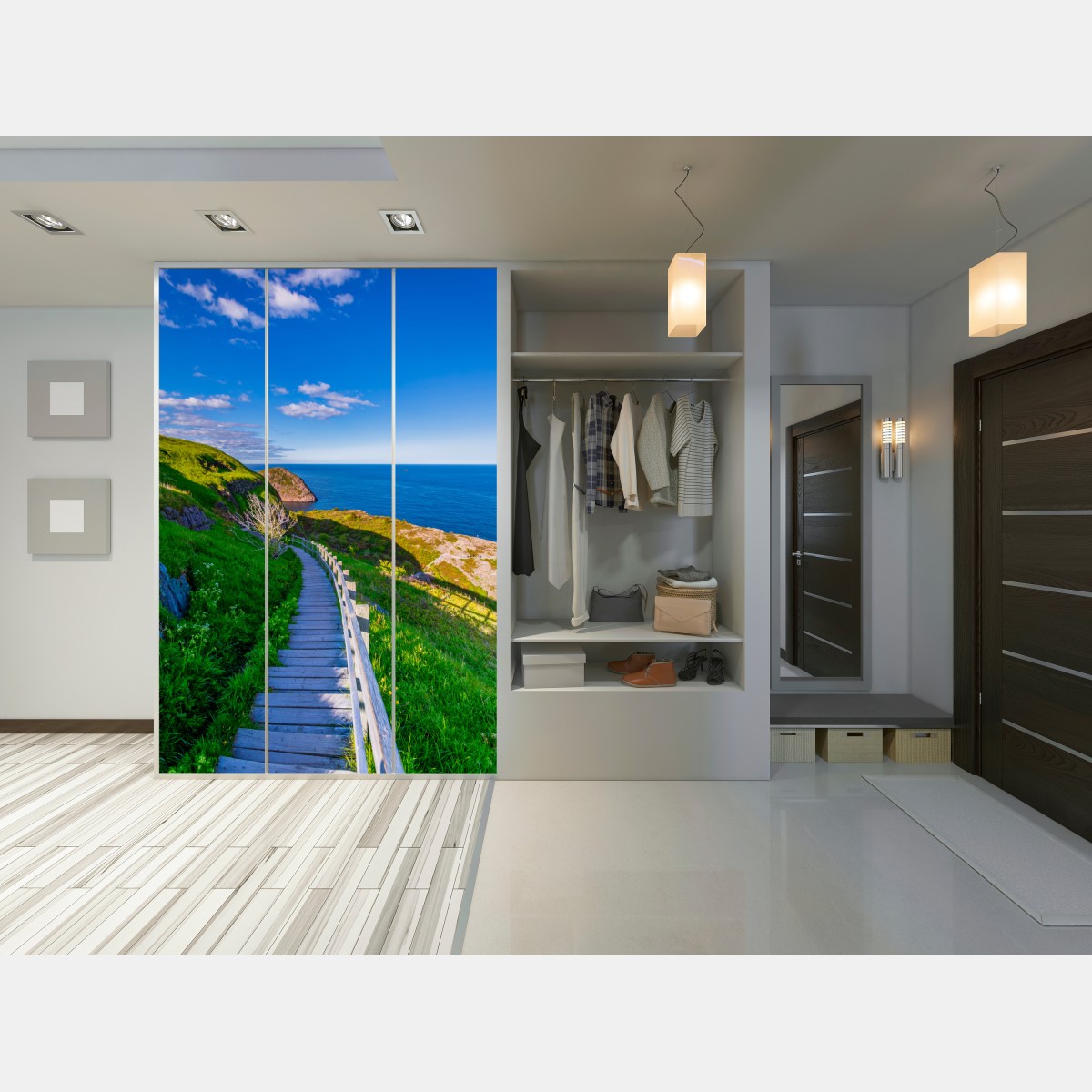 Naklejka na szafę nadmorska ścieżka z widokiem na morze – Wallissimo® Naklejka na szafę nadmorska ścieżka z widokiem na morze – Wallissimo®