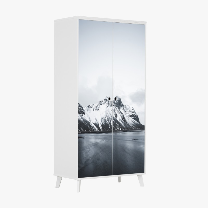 Naklejka na szafę wibrujący fioletowy bukiet kwiatów – Wallissimo®