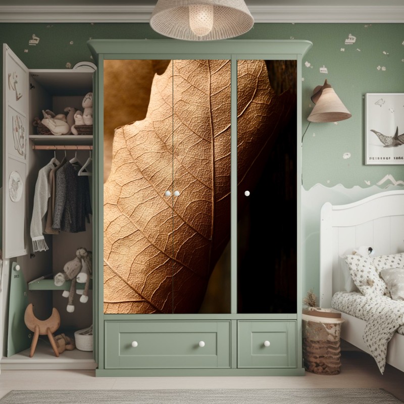 Naklejka na szafę czarno-biały wzór ze spiralami – Wallissimo®