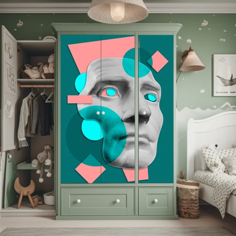 Naklejka na szafę spokojna alejka w bambusowym gaju – Wallissimo®