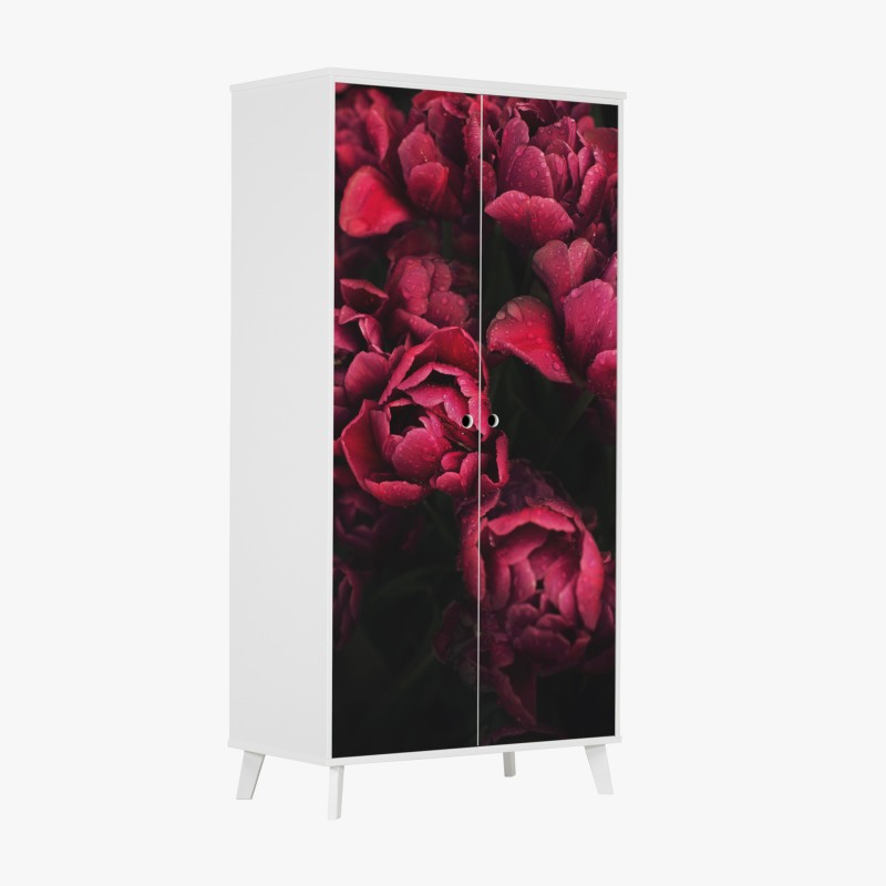 Naklejka na szafę wschód słońca nad Lago di Braies – Wallissimo®